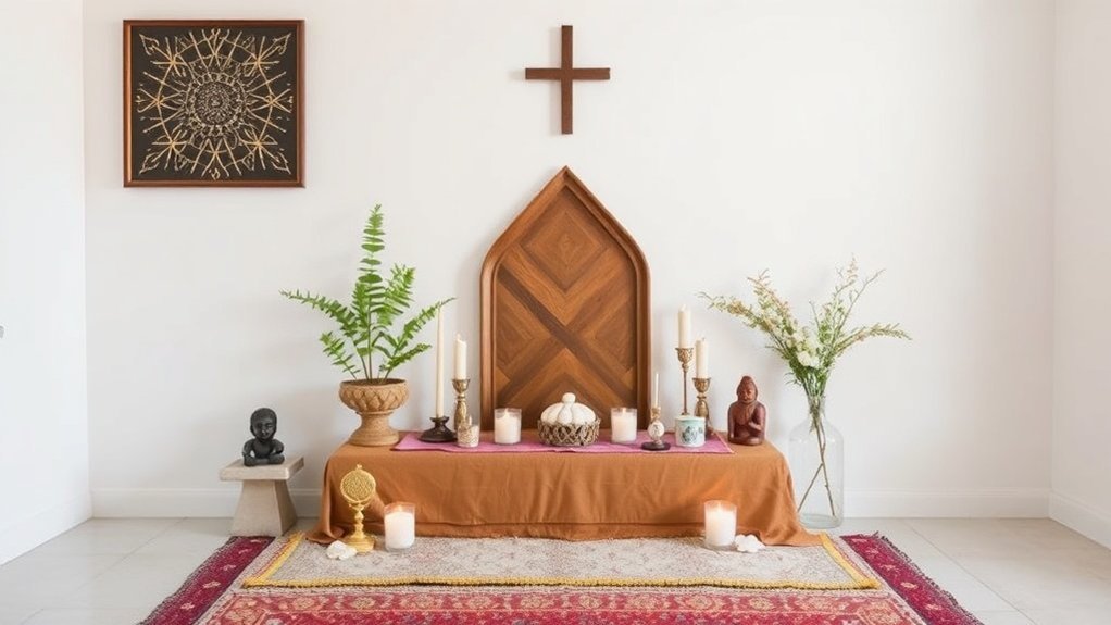 creating a focused altar space